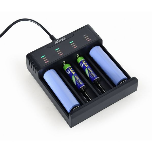 Зарядний пристрій EnerGenie BC-USB-02 для акумуляторів Ni-MH + Li-ion 254859 фото