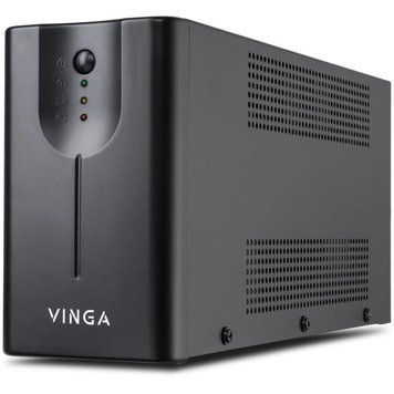 Джерело безперебійного живлення Vinga VPE-800MU 800ВА / 480 Вт з LED-індикацією з USB у металевому корпусі 163730 фото