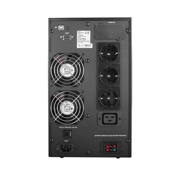 Джерело безперебійного живлення Powercom MAC-3000 Schuko 3000ВА / 3000Вт онлайн з чистою синусоїдою 200076 фото
