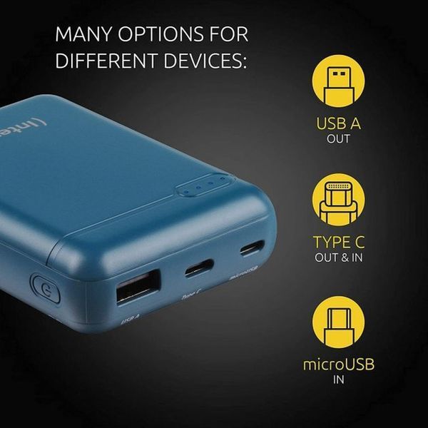 Повербанк Intenso Powerbank XS 10000 (petrol) ємністю 10000 мА&middot;год 233778 фото