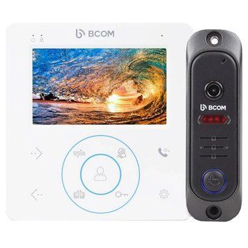 BCOM BD-480 White Kit Комплект відеодомофона 116756 фото