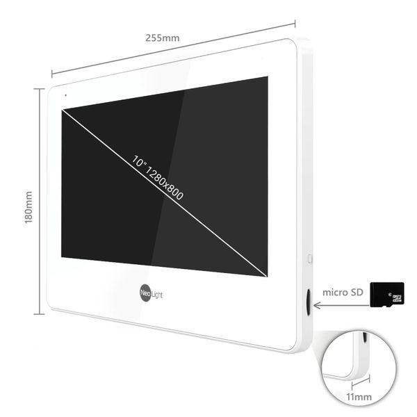 Neolight MEZZO Hybrid Black + SOLO FHD Silver Комплект відеодомофону 116811 фото