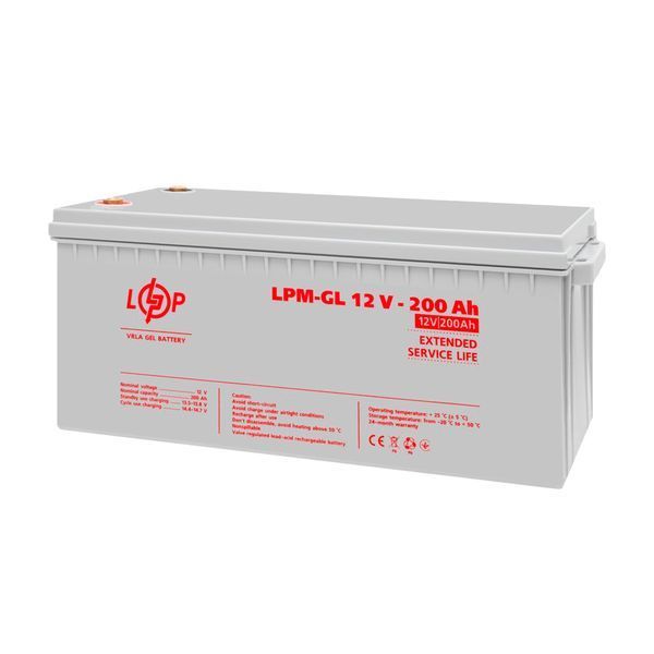 Акумулятор гелевий LogicPower 12В 200А&middot;год (LPM-GL 12V - 200 Ah) GEL 182760 фото
