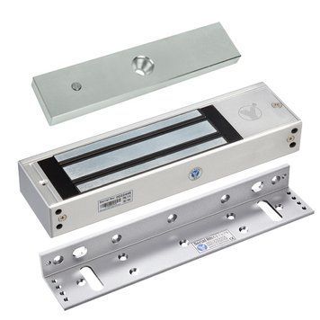 Електромагнітний замок Yli Electronic YM-500 з куточком монтажним Yli Electronic MBK-500L 1162361 фото