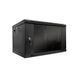 Шафа серверна SteelNet 9U 600 x 350 для мережевого обладнання (скло, чорний) 296746 фото 1