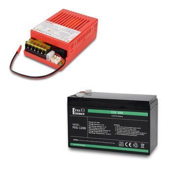 Комплект безперебійного живлення БП Faraday Electronics UPS 55W Smart ASCH PL (LFP) + літієвий (LiFePO4) акумулятор 12В 8А&middot;год Full Energy FEG-128 302777 фото