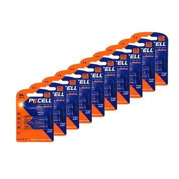 Комплект з 20 батарейок PKCELL Ultra Alkaline AA LR6 1.5V по 2шт./блістер 2554441 фото