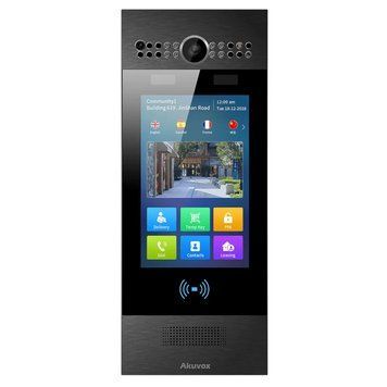 Багатоабонентна панель виклику Akuvox R29C Black на Android (розпізнавання обличчя, Bluetooth) 284674 фото