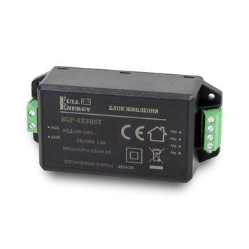 Блок живлення Full Energy BGP-123UST 12 В / 3.8 А 301203 фото