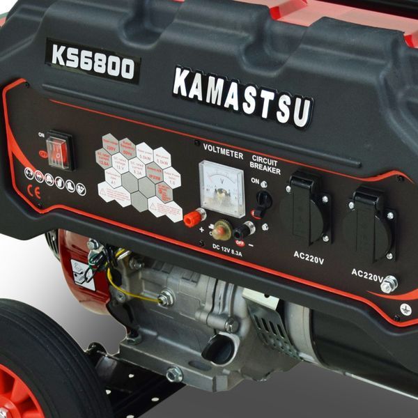 Бензиновий генератор Kamastsu KS6800 максимальна потужність 5.5 кВт 253116 фото