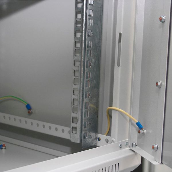 Шафа серверна SteelNet 9U 600 x 350 для мережевого обладнання (скло, сірий) 264032 фото