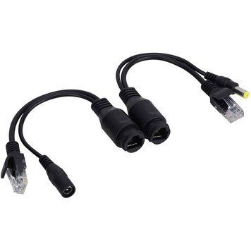 Passive PoE перехідник IP+DC - Extender over UTP, Waterproof (вологозахищений) Black 302840 фото