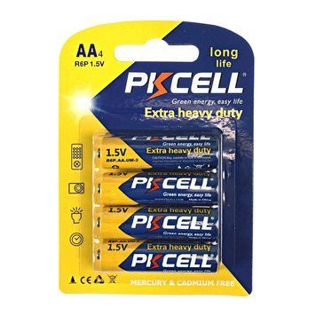 Батарейка PKCELL Extra Heavy Duty AA R6P 1.5V, 4шт//блістер 255453 фото