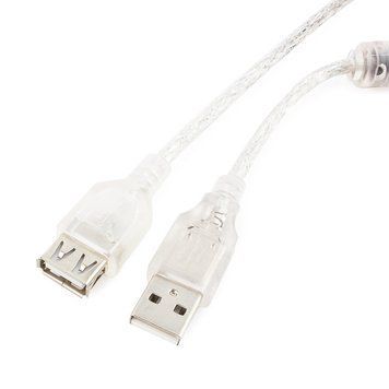 Подовжувач USB 2.0 AM/AF Cablexpert (CCF-USB2-AMAF-TR-2M) 2 метри з феритовим кільцем 278801 фото