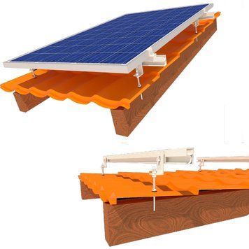 InstallKit IK-XXL-M-1 кріплення сонячних панелей до 1320мм металочерепиця профнастил шифер Комплект 109966 фото