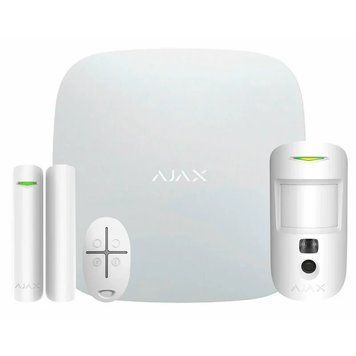 Ajax StarterKit Cam Plus HDR ECG (8EU) UA white Комплект 115815 фото