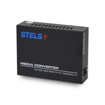 Медiаконвертер STELS 10/100/1000-TX RJ45 + 100/1000-FX SFP-слот 302917 фото