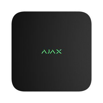 Мережевий відеореєстратор Ajax NVR DC black на 8 каналів з живленням від низьковольтного джерела 304058 фото
