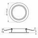VIDEX 15W 5000K 220V LED світильник Back круглий 112091 фото 4
