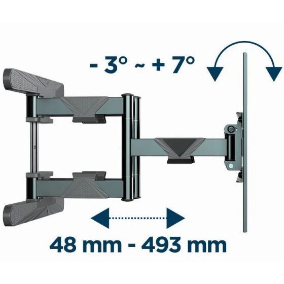 Gembird WM-80ST-01 40-80" 50 кг Кронштейн для телевізора 114914 фото