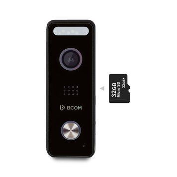 Комплект відеопанель BCOM BT-400FHD/T Black SD з підтримкою Tuya Smart з вбудованою картою пам'яті на 32 GB 292026 фото