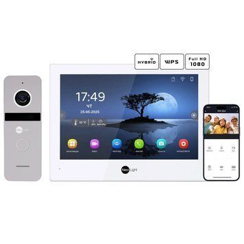 Neolight ALPHA Hybrid + SOLO FHD Silver Комплект відеодомофону 116797 фото