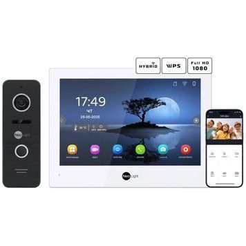 Neolight ALPHA Hybrid + PRIME FHD Black Комплект відеодомофону 116798 фото