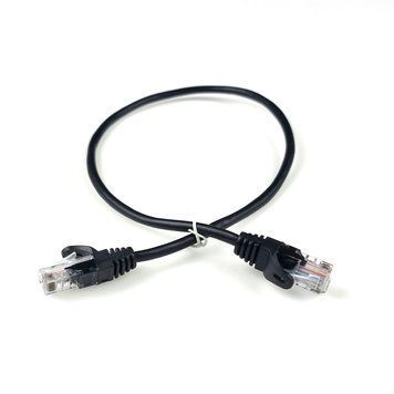 Патч-корд Hypernet PC-UTP-05M 0.5м литий чорний UTP RJ45 кат. 5Е 277597 фото