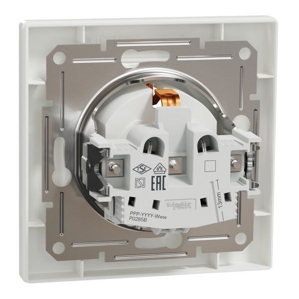 Schneider Electric ASFORA EPH2900221 Розетка одинарна із заземленням і шторкою 109202 фото