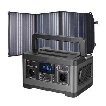 Комплект Зарядна станція PPS-500WE + Сонячна панель New Energy Technology 100W Solar Charger 2526911 фото